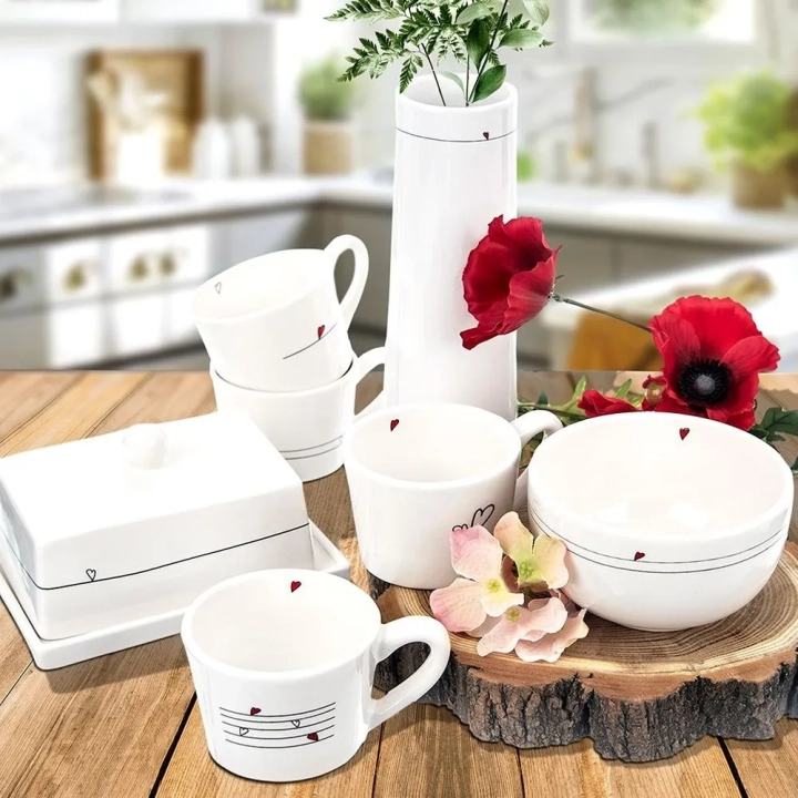 Kubki ceramiczne SERCE 200 ml 2 szt.