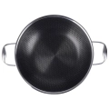 Patelnia wok stalowa nieprzywierająca COOKCELL 28 cm