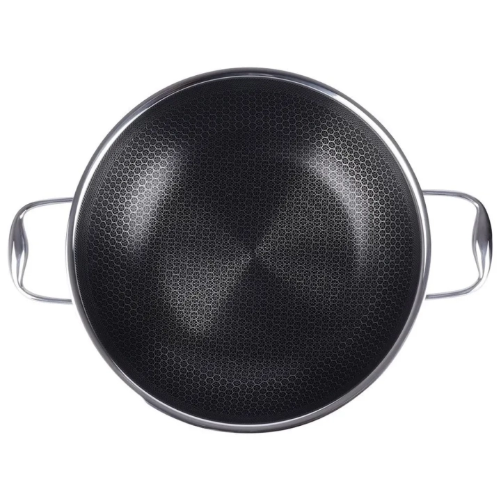 Patelnia wok stalowa nieprzywierająca COOKCELL 28 cm
