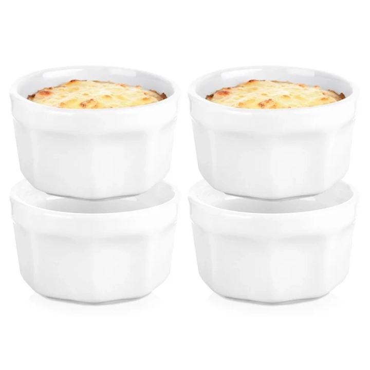 Miseczki na przekąski porcelanowe 6 cm, 40 ml 4 szt.