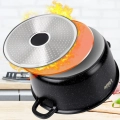 Garnek granitowy ze szklaną pokrywką TERRUNA AROMA 24 cm, 4 l