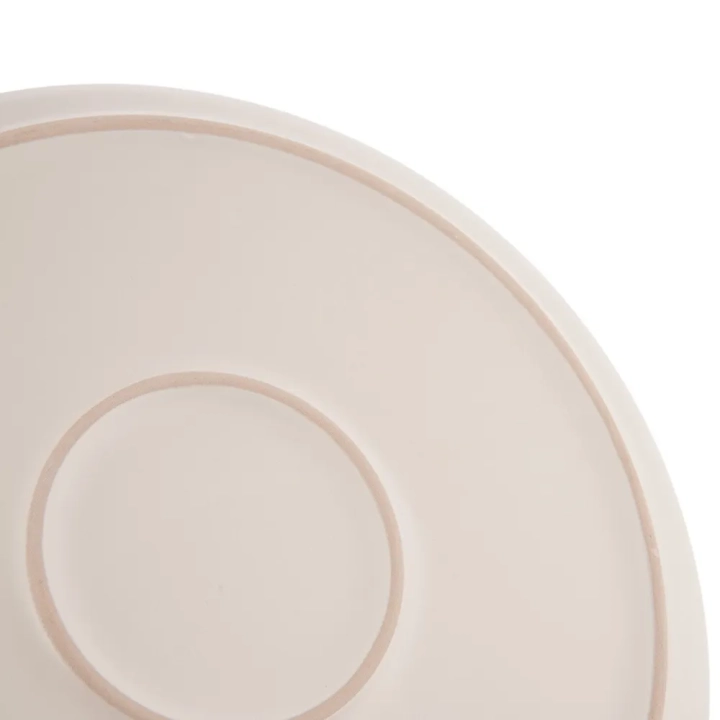 Talerz obiadowy płytki ceramiczny kremowy SKANDI 26,5 cm