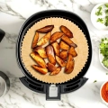 Wkład do frytkownicy beztłuszczowej Air Fryer papierowy okrągły 23 cm 100 szt.