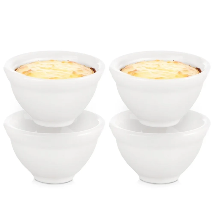 Miseczki na przekąski porcelanowe 6 cm, 40 ml 4 szt.