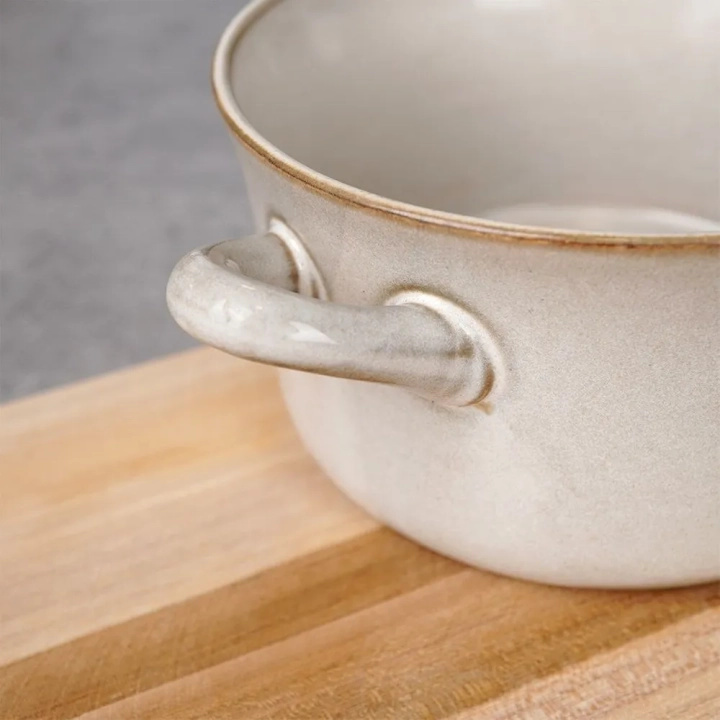 Miska bulionówka ceramiczna szara 600 ml
