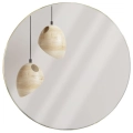Lustro ścienne złote okrągłe 55 cm