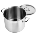 Garnek stalowy z pokrywką ANETT 26 cm, 10 l