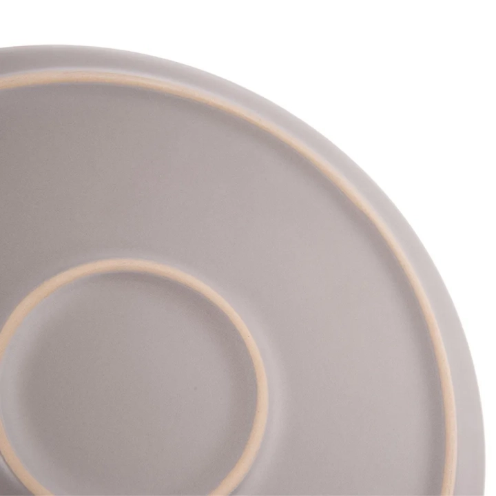 Talerz obiadowy płytki ceramiczny szary SKANDI 26,5 cm