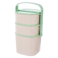 Menażka obiadowa plastikowa 3-poziomowa 2l, 2x1,15 l