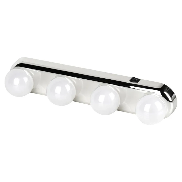 Lampki na lustro 4 LED na przyssawki 30,5 cm