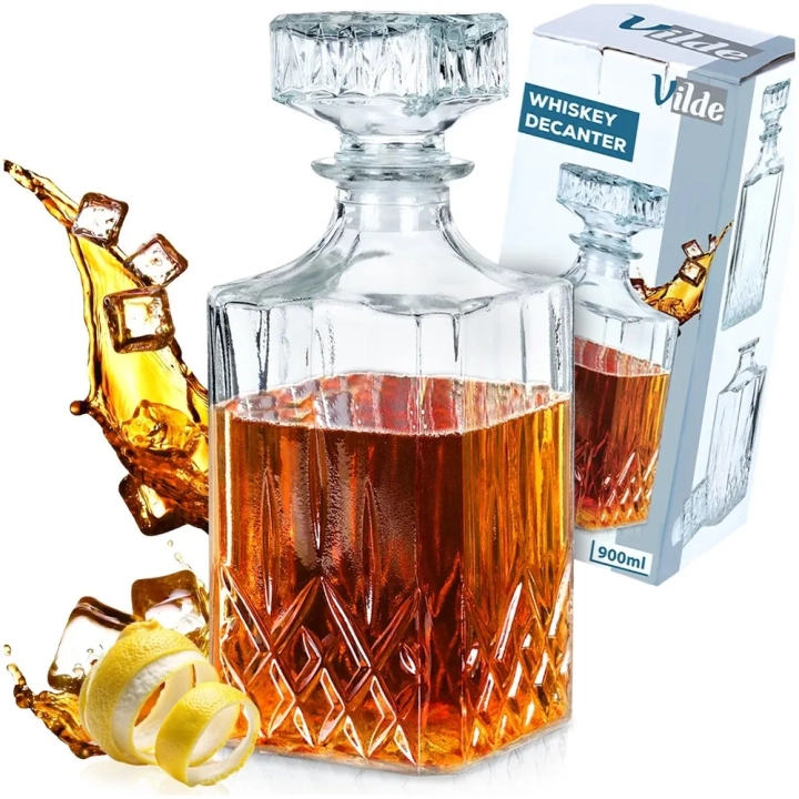 Karafka do whisky szklana 900 ml