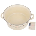 Garnek emaliowany kremowy TONCA 24 cm, 4 l