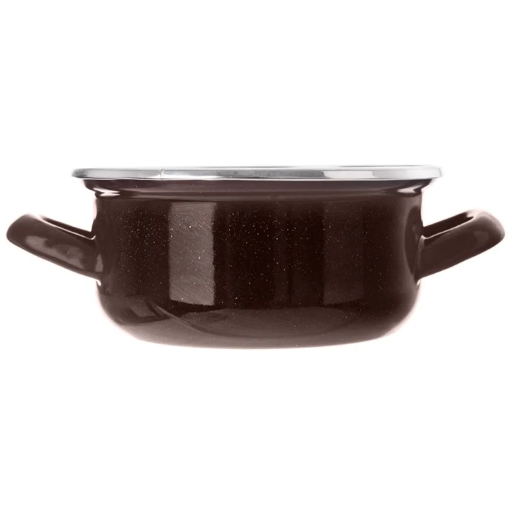 Garnek emaliowany BROWN 16 cm, 1 l