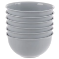 Miseczki plastikowe szare SANDY 13 cm, 500 ml 6 szt.