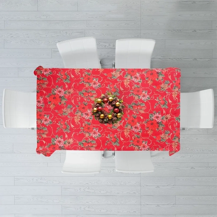 Obrus świąteczny plamoodporny 180x130 cm