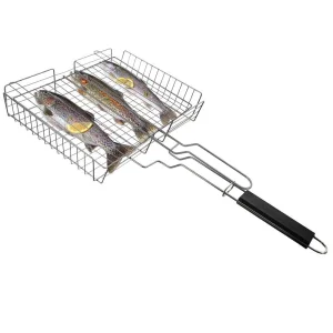 Ruszt do grillowania stalowy 61x32 cm