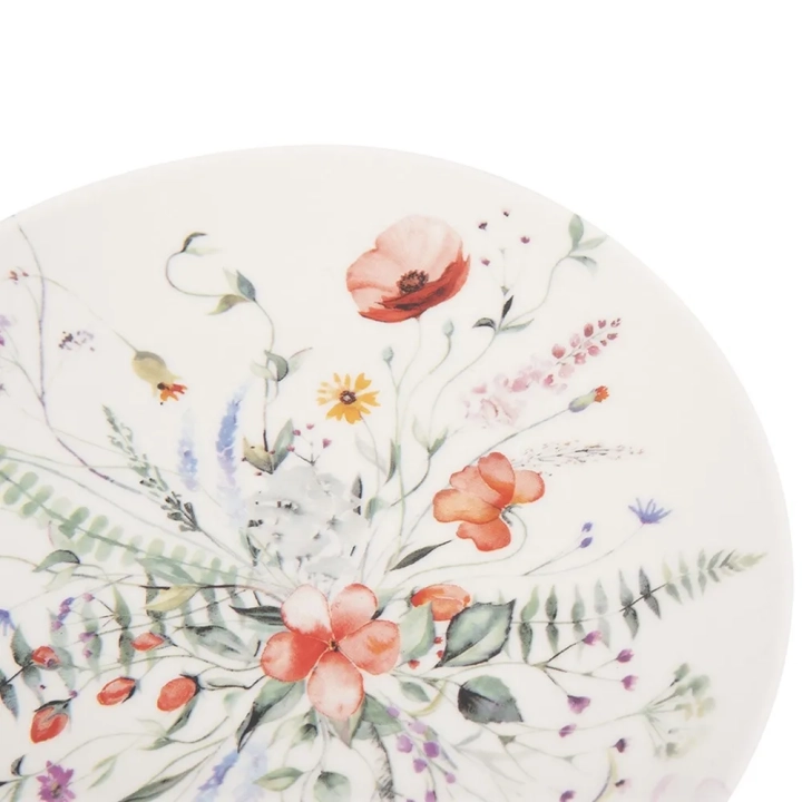 Zestaw serwis obiadowy porcelanowy biały MAKI 18 el.
