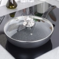 Patelnia granitowa ze szklaną pokrywką GRANDE 28 cm