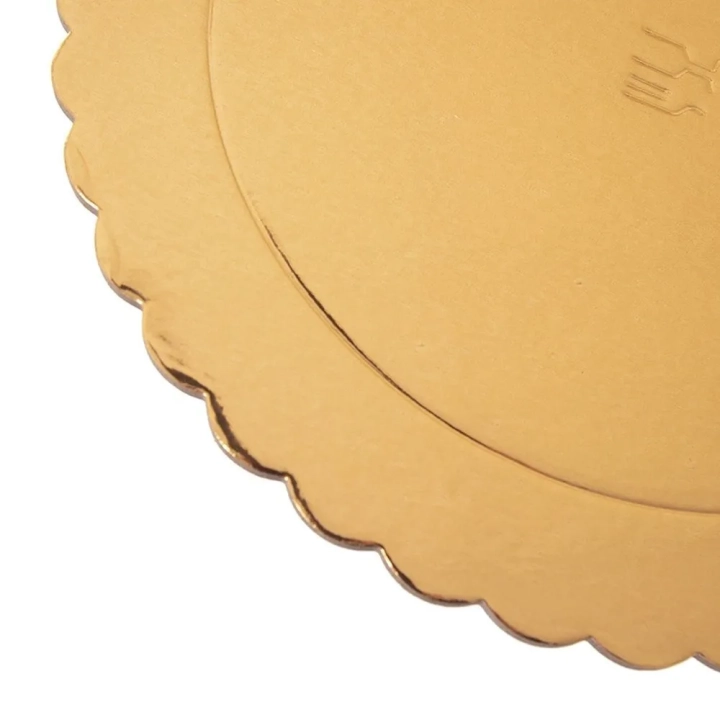 Podkład pod tort, ciasto złoty okrągły 32 cm