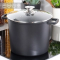 Garnek granitowy ze szklaną pokrywką wysoki GRANDE 7,6 l