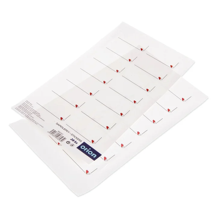 Etykiety samoprzylepne na słoiki SERCE 28 szt.