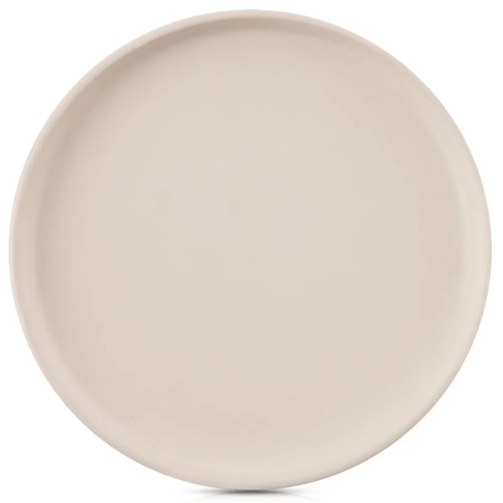 Talerz obiadowy płytki ceramiczny kremowy SKANDI 26,5 cm