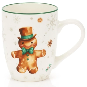 Kubek porcelanowy piernikowy ludzik 320 ml