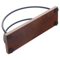 Serwetnik drewniany metalowy czarny RADKA 16x5x8 cm