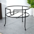 Stojak pod słój z kranikiem metalowy czarny 23 cm
