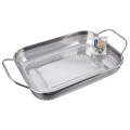 Cedzak kuchenny stalowy ANETT 43x25x9 cm