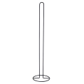 Stojak na papier toaletowy metalowy czarny 60 cm