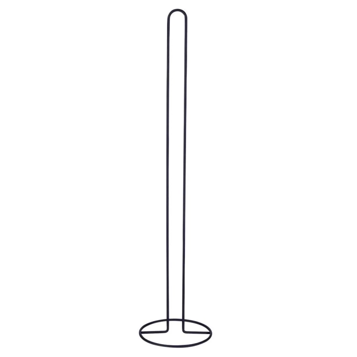 Stojak na papier toaletowy metalowy czarny 60 cm