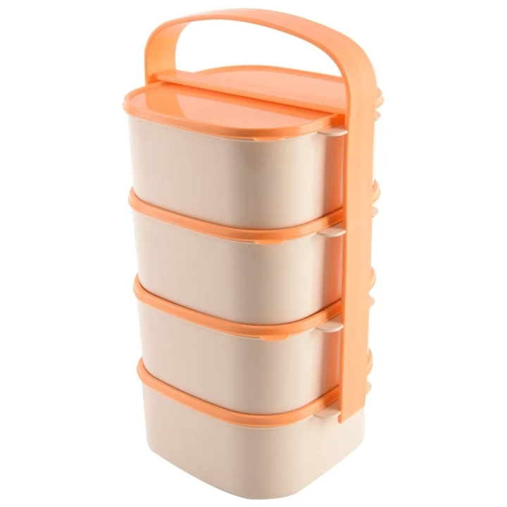 Menażka obiadowa plastikowa 4-poziomowa 4x1,15 l