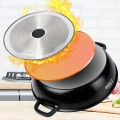 Patelnia granitowa głęboka ze szklaną pokrywką TERRUNA AROMA 32 cm, 4,7 l