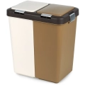 Kosz do segregacji odpadów plastikowy 2x20 l
