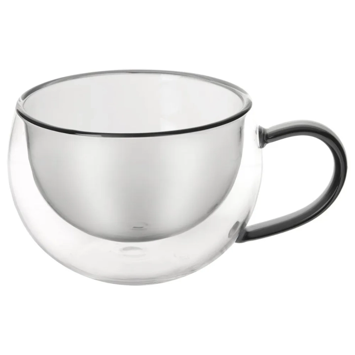 Szklanki termiczne z podwójną ścianką do kawy i herbaty DOUBLE 300 ml 2 szt.