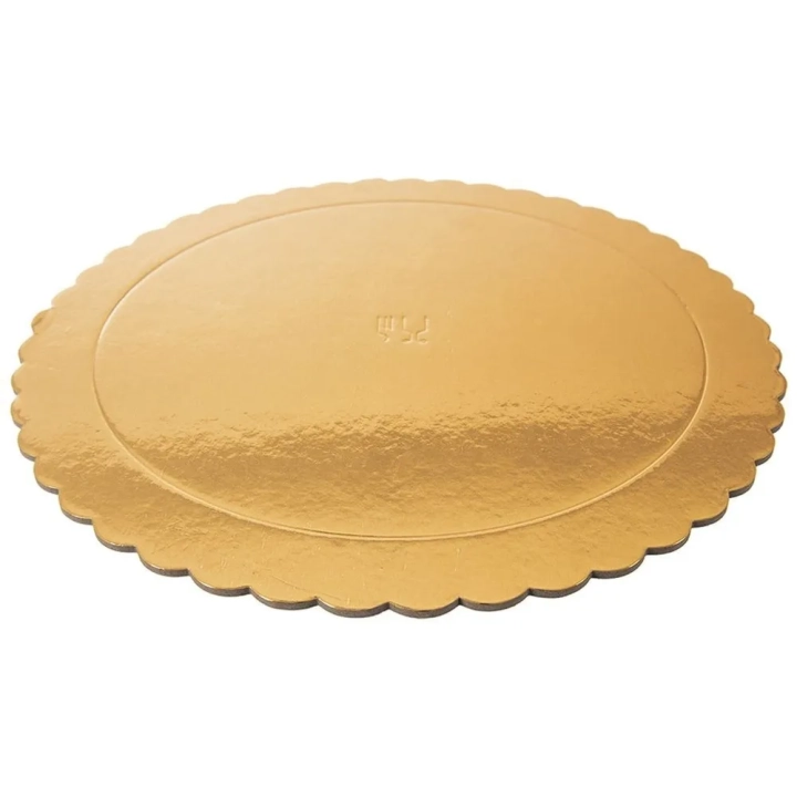 Podkład pod tort, ciasto złoty okrągły 32 cm