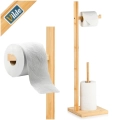 Stojak na papier toaletowy drewniany 70 cm