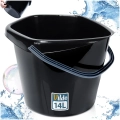 Wiadro plastikowe czarne 14 l