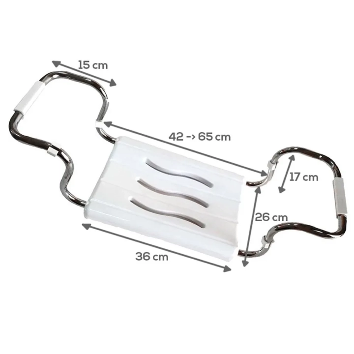 Siedzisko do wanny 26x42-65 cm