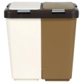 Kosz do segregacji odpadów plastikowy 2x10 l