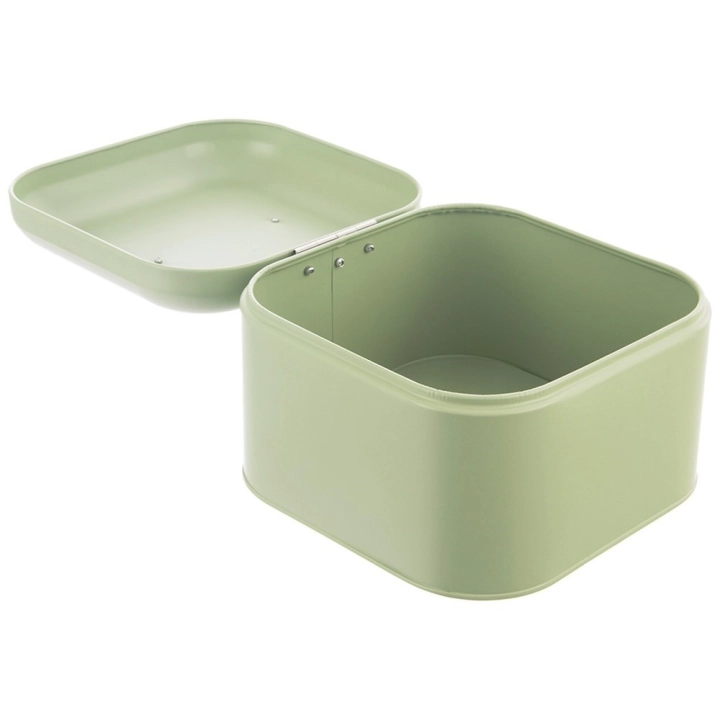 Chlebak metalowy zielony GREENISH 20x20x17 cm