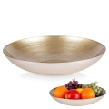 Miska szklana złota 30 cm, 2,2 l
