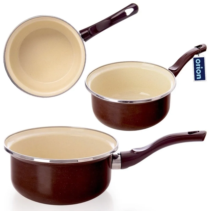 Rondel emaliowany BROWN 16 cm, 1 l