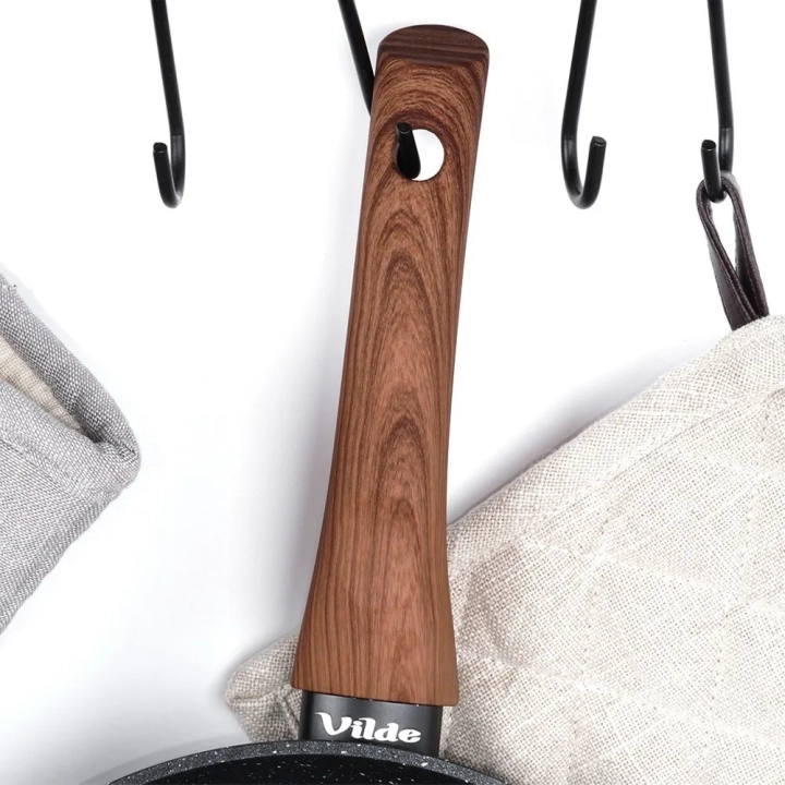 Patelnia granitowa BLACK&WOOD 16 cm