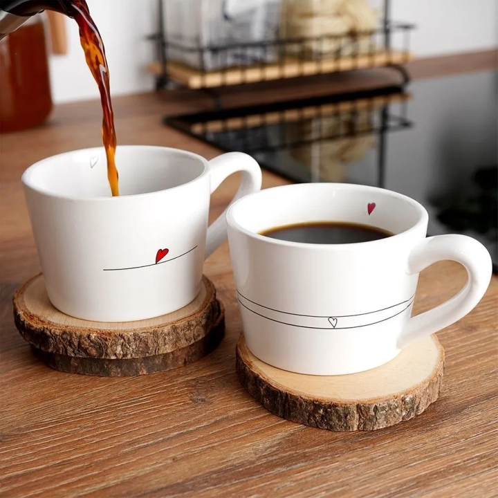 Kubki ceramiczne SERCE 200 ml 2 szt.