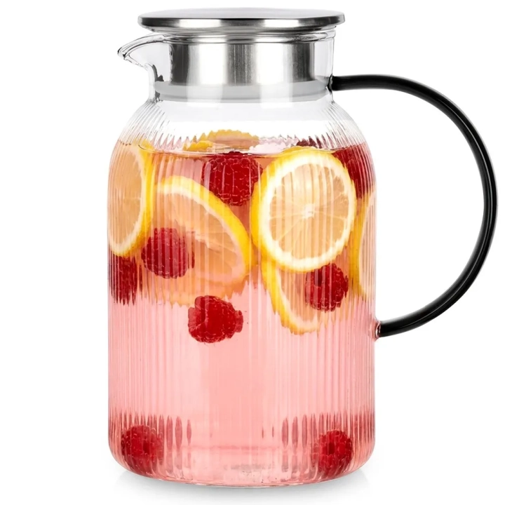 Dzbanek szklany z pokrywką 1,5 l
