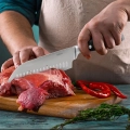 Nóż Santoku stalowy MASTER 33 cm