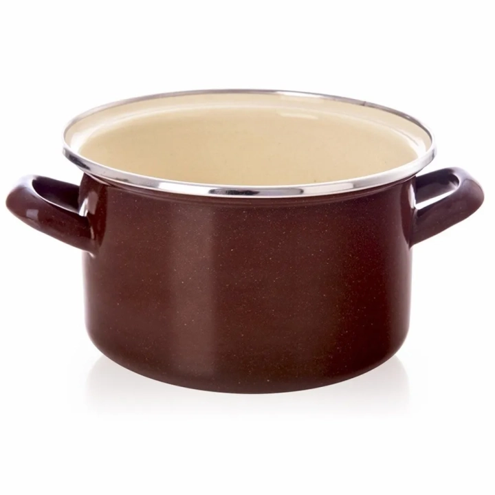 Garnek emaliowany BROWN 18 cm, 2 l