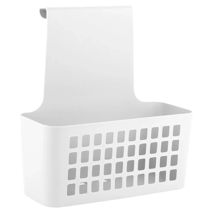 Koszyk na drzwi plastikowy biały 23,5x10x24 cm